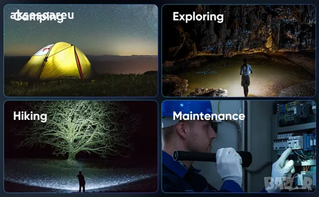 Високопроизводителен Нов P90 Super Light акумулаторен фенер прожектор за осветление за риболов излет, снимка 5 - Къмпинг осветление - 48783788