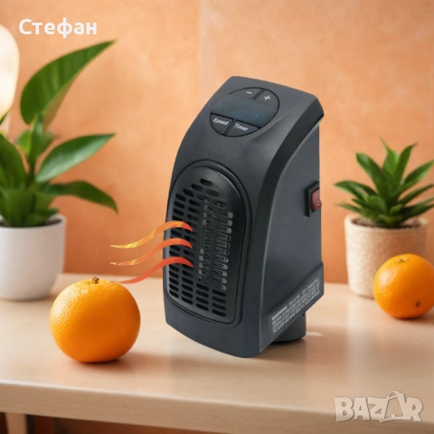 Мини вентилаторна печка / духалка с таймер Warm Air Blower 400W, дистанционно, Handy Heater, снимка 3 - Отоплителни печки - 51970729