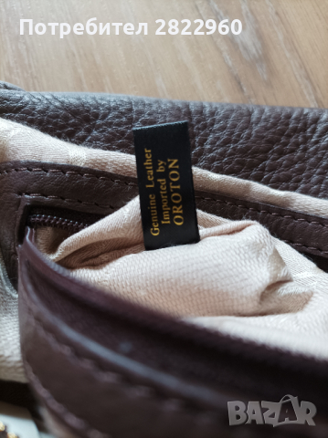 Естествена кожа нова чанта ORTON, снимка 8 - Чанти - 36496035