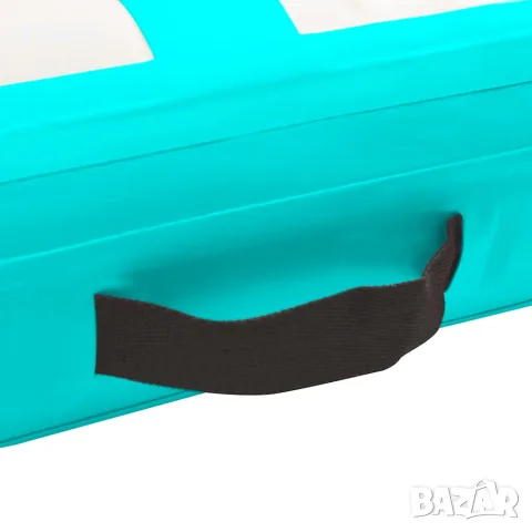 vidaXL Надуваем дюшек за гимнастика с помпа, 60x100x15 см, PVC, зелен, снимка 4 - Йога - 56148367