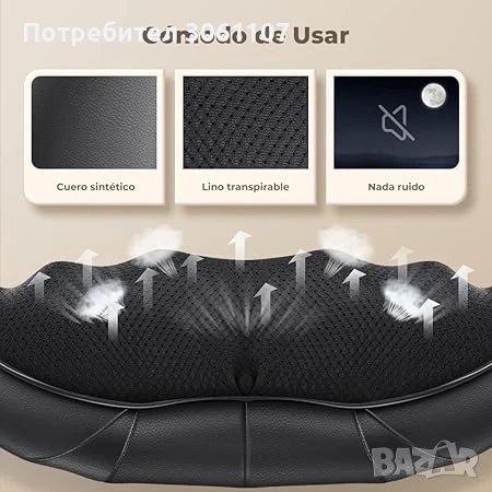 Масажор с топлина за врат и рамене ELEHOT-Store зарядно за кола, снимка 5 - Други - 50973732