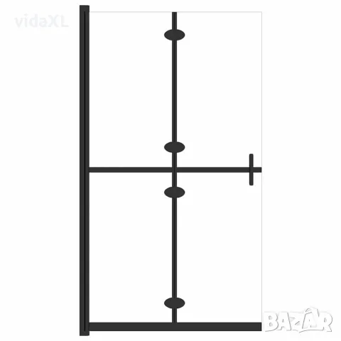 vidaXL Сгъваема стена за душ с прозрачно ESG стъкло, 80x190 см, снимка 1 - Душове - 56146078