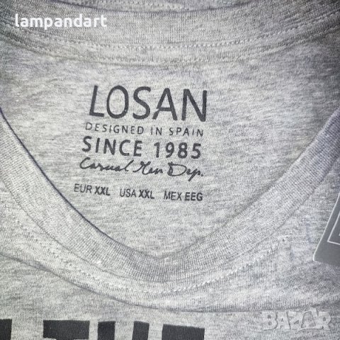 Блуза Losan в сиво, снимка 5 - Блузи - 31335277