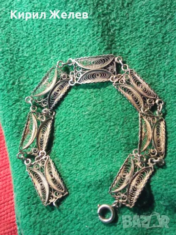 СТАРИННА ФИЛИГРАННА СРЕБЪРНА ГРИВНА ВИСОКА ПРОБА СРЕБРО ФИНА РЪЧНА МАЙСТОРСКА РЕТРО ИЗРАБОТКА 47941, снимка 13 - Антикварни и старинни предмети - 48476590