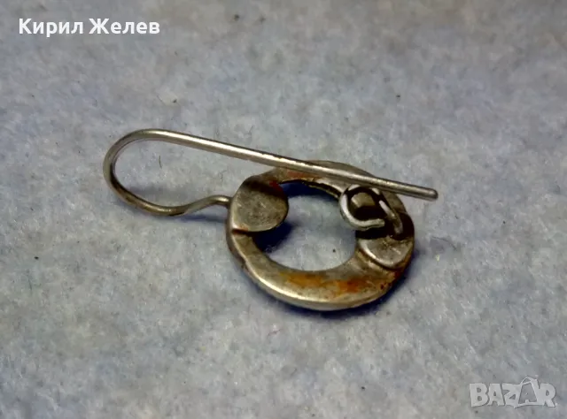 СТАРИННА СРЕБЪРНА ОБЕЦА СРЕБРО ВИСОКА ПРОБА с ГНЕЗДА За ИНКРУСТИРАНЕ на СКЪПОЦЕННИ КАМЪНИ 38105, снимка 9 - Антикварни и старинни предмети - 49733052