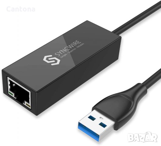 Syncwire USB 3.0 към Gigabit Ethernet адаптер, Realtek, снимка 1 - Мрежови адаптери - 34830660