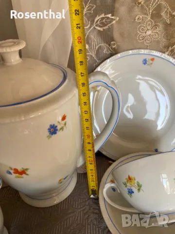 Стар немски сервиз за чай/капучино за двама, снимка 10 - Сервизи - 47333805