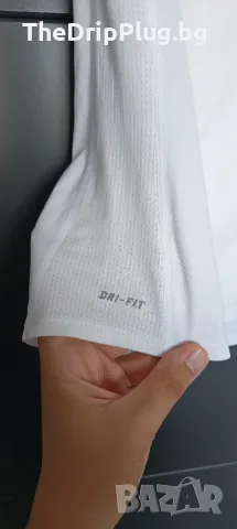 Nike Dri Fit дамска тениска размер S бяла, снимка 3 - Тениски - 55806499