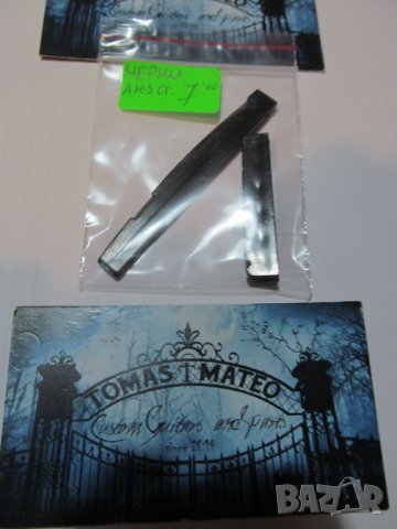 ЧЕРНИ Nut and Saddle за акустична китара, снимка 6 - Китари - 35838028