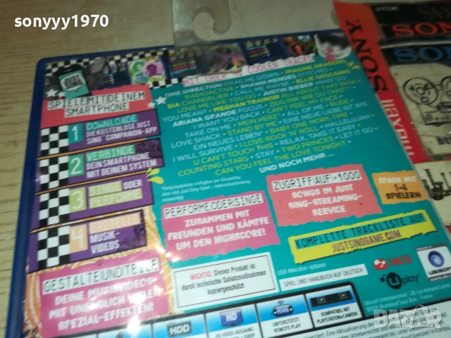 SONY PS4 JUST SING GAME 1308251041, снимка 13 - Игри за PlayStation - 51349075