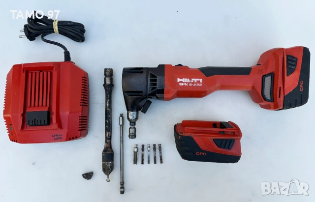 Hilti SPN 6-A22 - Акумулаторен безчетков нагер 2x22V 5.2Ah, снимка 2 - Други инструменти - 53699648