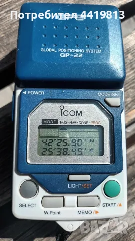 РАБОТЕЩ GPS Icom GP-22 Japan ретро навигация приемник 90-те vintage винтидж за колекция working 90s, снимка 3 - Колекции - 55885235