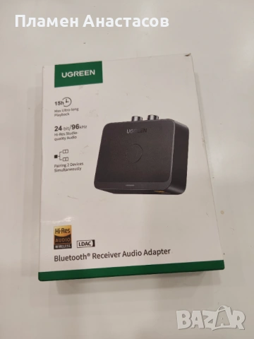 UGREEN BT505 Bluetooth Audio Adapter – безжичен Bluetooth приемник за аудио системи, снимка 12 - Други - 53296657