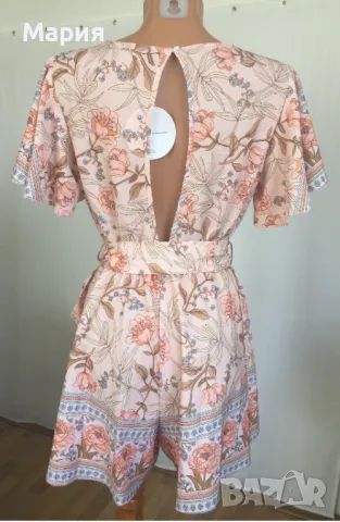 SHEIN С размер Нов Дамски Гащеризон Розор на Нежни Цветя Шейн , снимка 11 - Гащеризони - 47317241