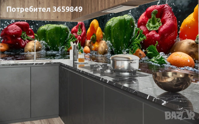 Гръб за кухня от 8 мм МДФ с принт, снимка 4 - Кухни - 50300047