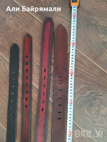 Мъжки ръчно изработени колани от естествена кожа, снимка 3 - Колани - 52773847