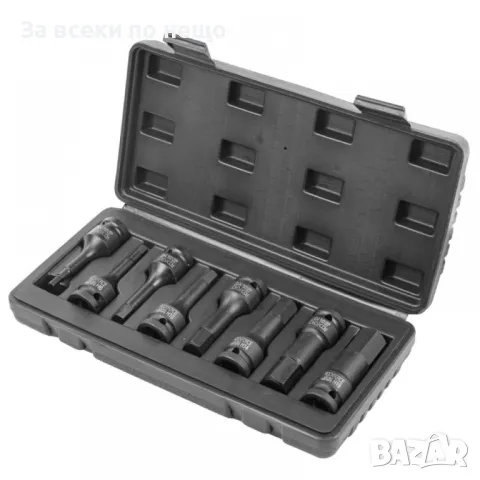 Комплект ударни битове 12 – шестограм 8 части RockForce, снимка 2 - Други инструменти - 50365970