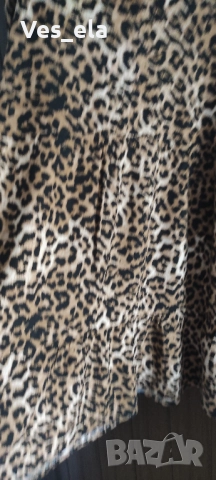 Рокля с леопардов принт JANINA , снимка 2 - Рокли - 51623295