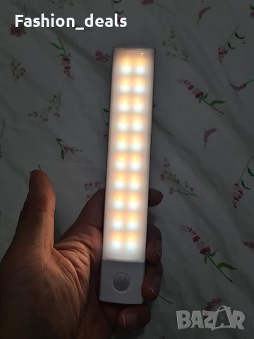 Ново 40 LED светлини със сензор за движение на закрито/USB акумулаторна батерия, снимка 9 - Лед осветление - 41379185