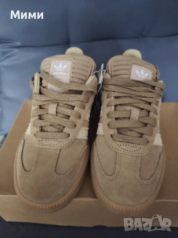 Бежови велурени маратонки Adidas Samba 38н., снимка 3 - Маратонки - 52314591