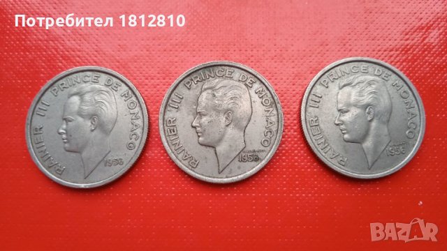 Монети от Монако, снимка 2 - Нумизматика и бонистика - 41364418