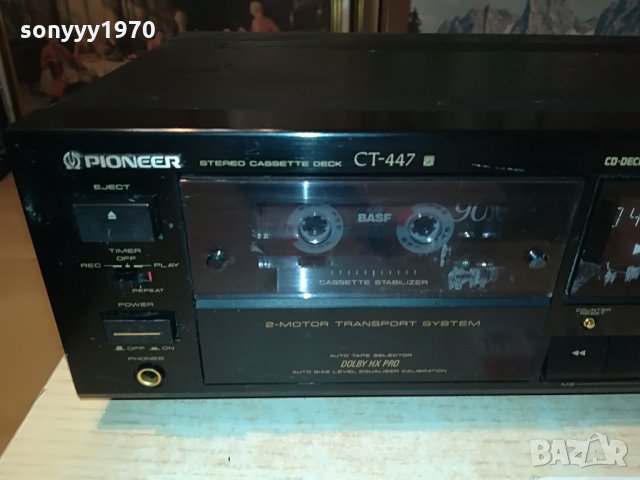 PIONEER CT-447 2-MOTOR HX-PRO DECK-ВНОС GERMANY 0603222146, снимка 2 - Декове - 36016478