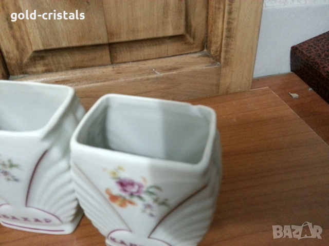 Стар български порцелан бурканчета за подправки, снимка 5 - Антикварни и старинни предмети - 36094725