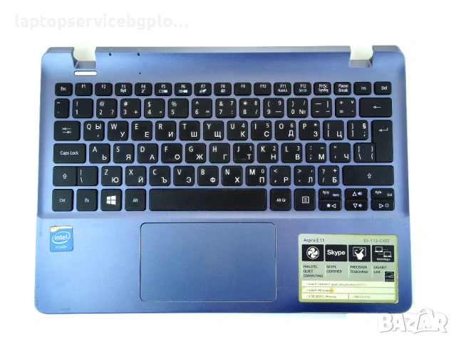 Acer Aspire E3-112 E3-112M V3-112P ES1-111M клавиатура с палмрест, говорители и тъчпад ZHJ NSK-R7CSQ