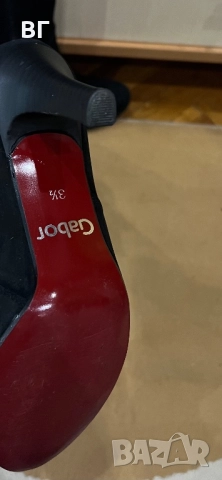 Gabor 36,5 номер естествен велур -35 лв, снимка 3 - Дамски ботуши - 51440210