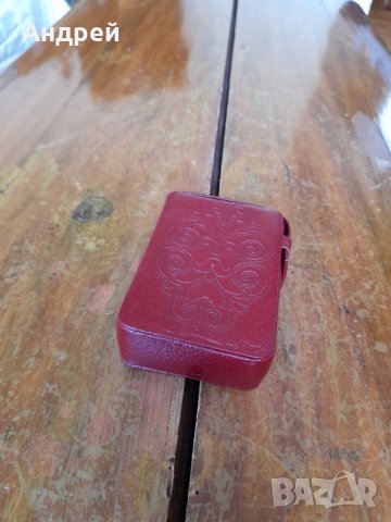 Стара кожена табакера за цигари,калъф #7