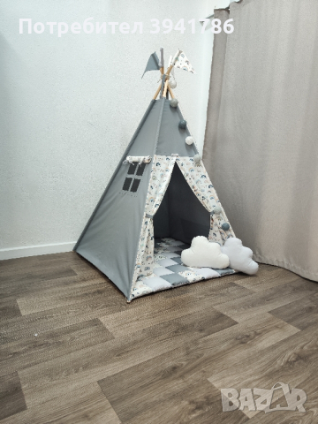 Детска индианска палатка за игра типи , снимка 2 - Играчки за стая - 44820554