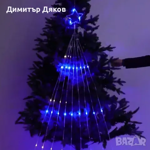 Инсталация за коледна елха,9 проводника, дистанционно управление, снимка 4 - Декорация за дома - 48153485