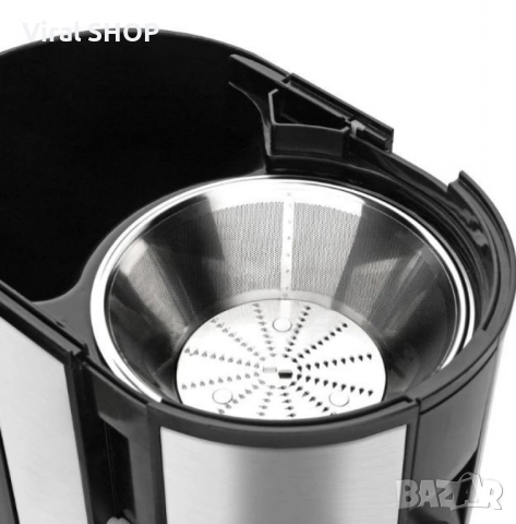 Сокоизстисквачка Taurus LIQUAFRUITS PRO COMPACT – 600W, 2 скорости, 65мм отвор, неръждаем филтър, снимка 3 - Сокоизстисквачки и цитрус преси - 51523733