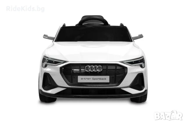 Луксозна детска акумулаторна кола AUDI ETRON SPORTBACK – Бяла, с дистанционно и LED светлини, снимка 5 - Детски велосипеди, триколки и коли - 50049520