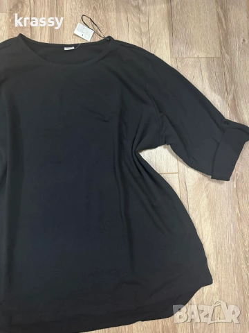 НОВА голяма еластична дамска блуза с етикет (размер 3ХЛ), снимка 2 - Блузи с дълъг ръкав и пуловери - 53793886