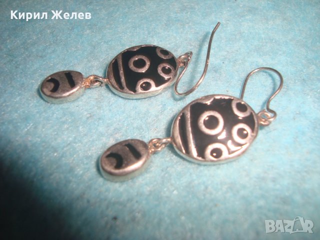 PRIOLI ЕМАЙЛИРАНИ СРЕБЪРНИ МАРКОВИ ОБЕЦИ СРЕБРО 925 БУТИКОВИ АРТ ИЗРАБОТКА 25745, снимка 12 - Обеци - 35736366