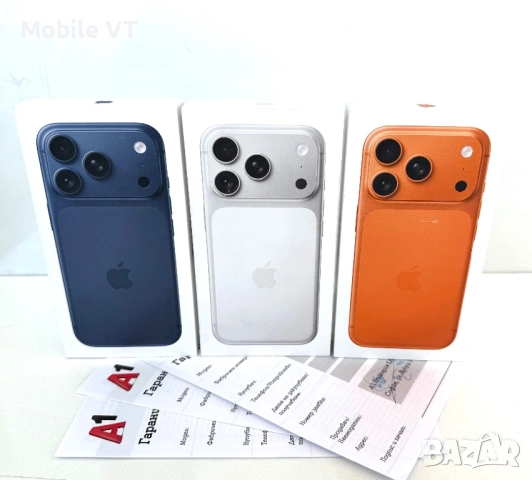 НОВ! iPhone 17 Pro 256GB Silver / Orange / Blue ГАРАНЦИЯ 24 Месеца!, снимка 2 - Apple iPhone - 53655067