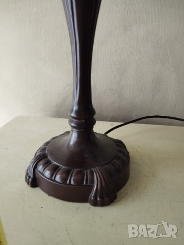 настолна лампа стил тифани-рози, снимка 3 - Настолни лампи - 41870604