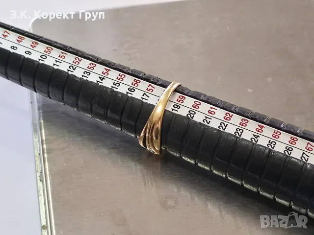 Дамски златен пръстен 14К 585 / 2,25 гр., снимка 7 - Пръстени - 55857858