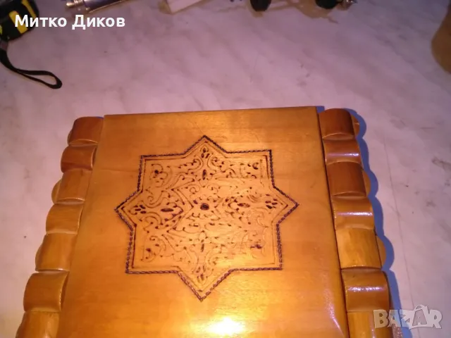 Дървена кутия от соца 206х165мм и вътрешен 170х130мм