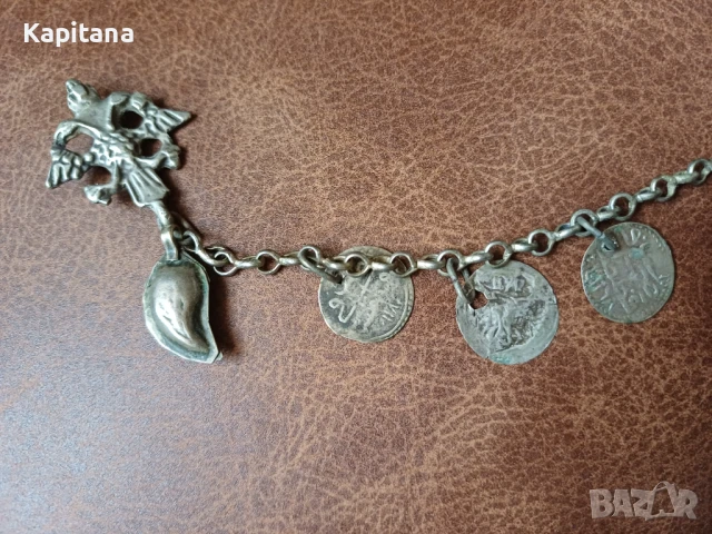 Кюстек(накит) за народна носия, снимка 2 - Антикварни и старинни предмети - 51243859