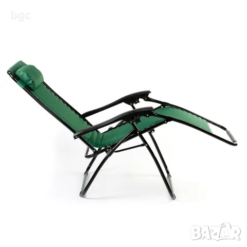 ЗЕЛЕН Шезлонг/Стол 2-в-1 Siesta за плаж/градина/тераса, Сгъваем, Gravitatie zero, Облегалка, снимка 5 - Градински мебели, декорация  - 50018334