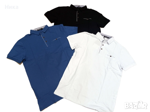 Големи размери - черна, тъмно синя и бяла