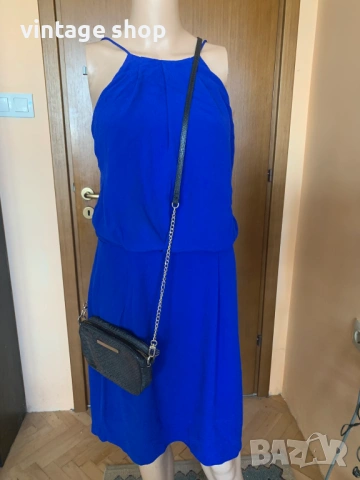 Рокля в кобалтово синьо Samsøe Samsøe, снимка 4 - Рокли - 53851391