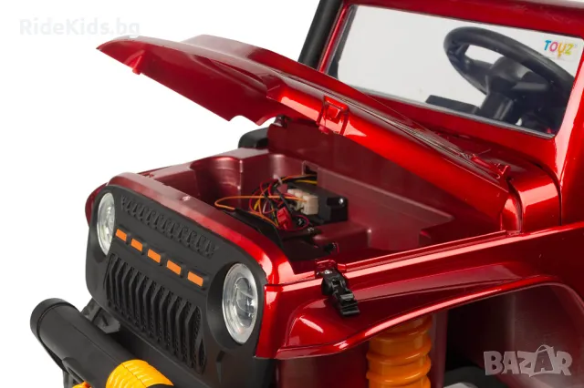 Офроуд акумулаторен автомобил RINGO – 4x4, до 100 кг, с дистанционно и LED, Червен, снимка 14 - Детски велосипеди, триколки и коли - 49971598