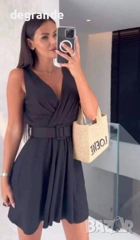 Елегантна рокля с колан