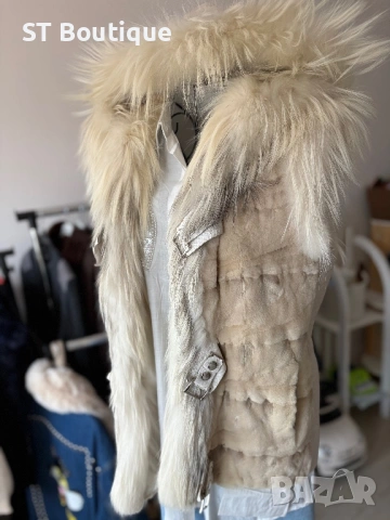 Елек естествен косъм , снимка 2 - Елеци - 53063703