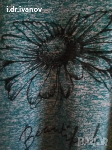 свежа зелена туника с цвете, снимка 5 - Туники - 49774435