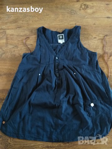 g-star blue alcatraz top wmn s/less - страхотен дамски потник , снимка 5 - Корсети, бюстиета, топове - 42103819