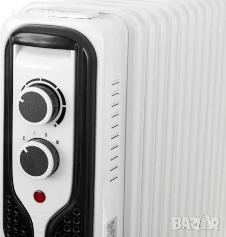 Маслен радиатор Adler 2500W 11 ребра електрически отоплител печка, снимка 6 - Радиатори - 56119424